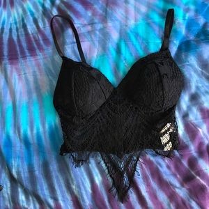 Lace festival crop top